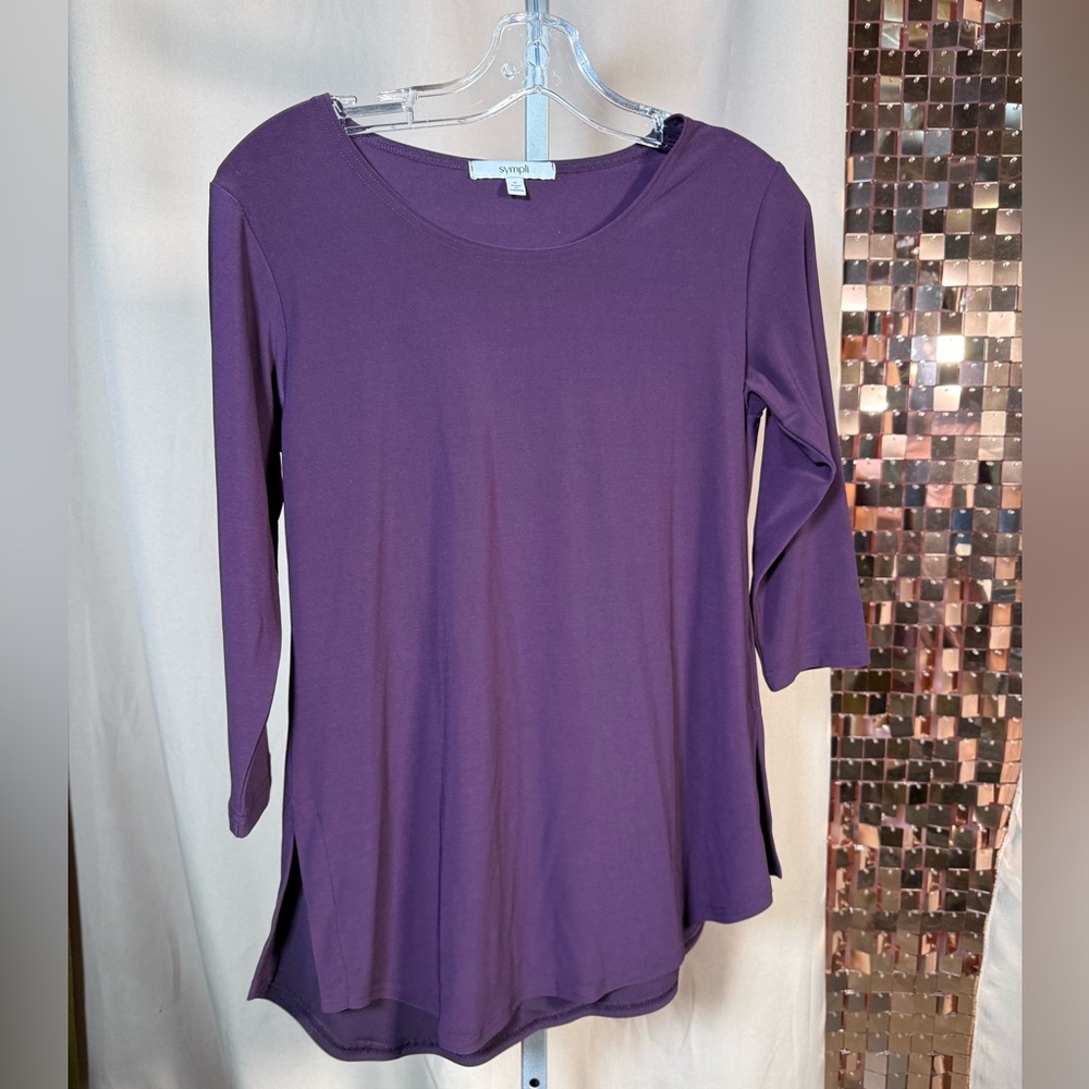 Sympli Purple Women's Tunic Top